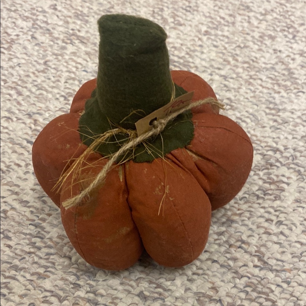 Rustic Fabric Pumpkin Decor